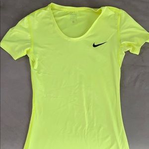 Nike Pro Dri-Fit Lime Green workout shirt